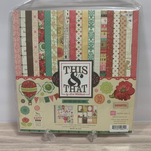 Echo Park "This And That" Papercraft Scrapbooking Junk Journaling Kit - Picture 1 of 7